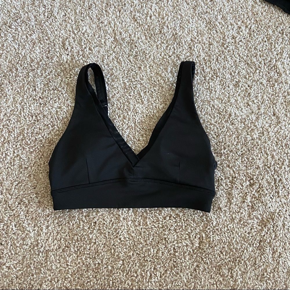 Forever 21 Black Triangle Sports Bra